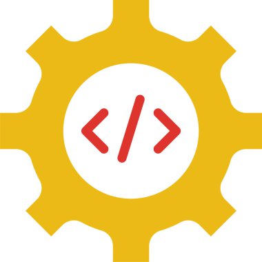 Ayarlar simgesi, basit vektör illüstrasyonu 