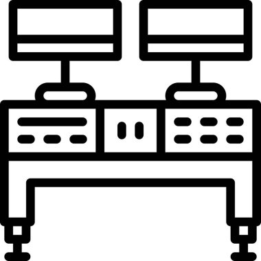 Kontrol web simgesi, basit vektör illüstrasyonu