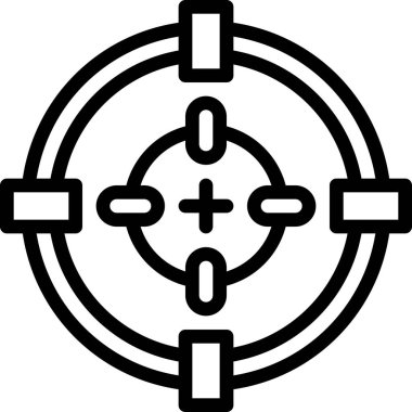 Hedef simgesi, basit vektör illüstrasyonu 