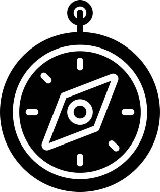 pusula simgesi, vektör illüstrasyonu