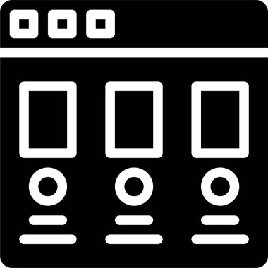 depolama ve veri vektör simgeleri ayarlandı.