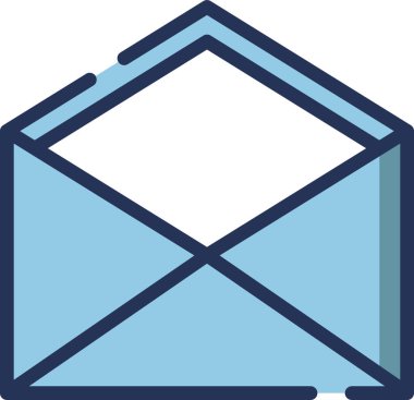 Zarf basit vektör simgesi