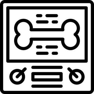 Röntgen. Web simgesi basit illüstrasyon