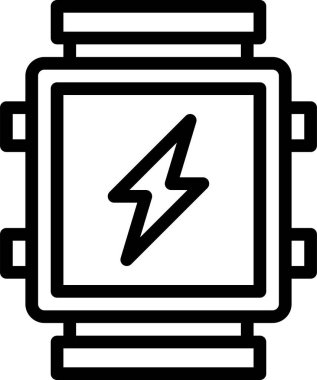 Şarj oluyor Saat, elektrik düz vektör simgesi