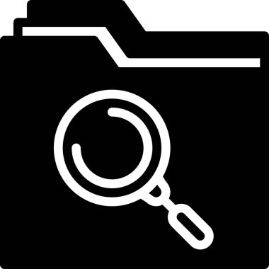 Arama simgesi, basit vektör illüstrasyonu 