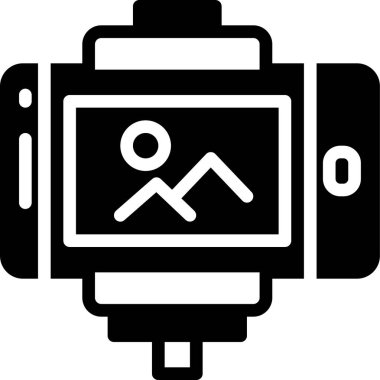 kamera ve dürbün vektör simgesi