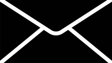 Zarf basit vektör simgesi