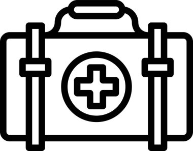 İlk yardım kiti vektör illüstrasyonu