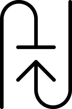 Bilim ve teknoloji çizgi vektör simgesi.