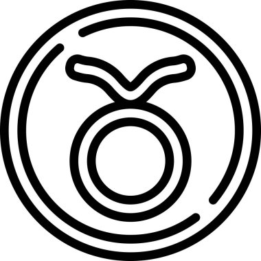Taurus simgesi, vektör illüstrasyonu 