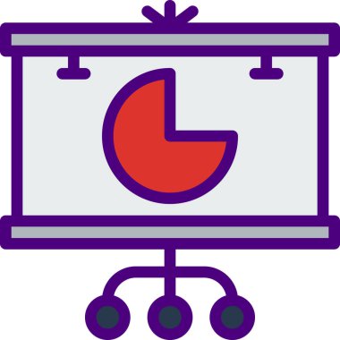 bir pembe ve mor vektör simgesi