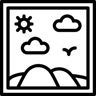 resim, basit vektör simgesi tasarımı