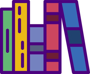 kitap simgesi, vektör illüstrasyonu