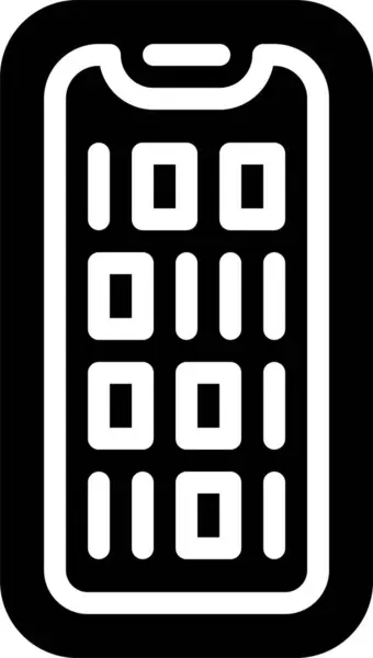 Binärcode Symbol Vektorillustration — Stockvektor