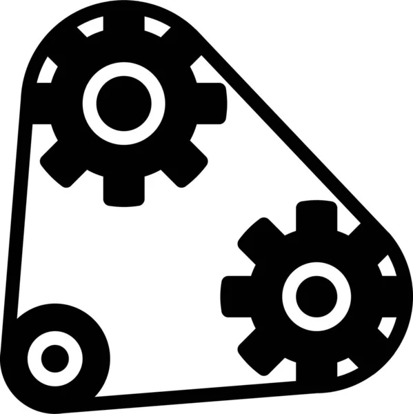 Engine Gears Icon Vector Illustration — 스톡 벡터