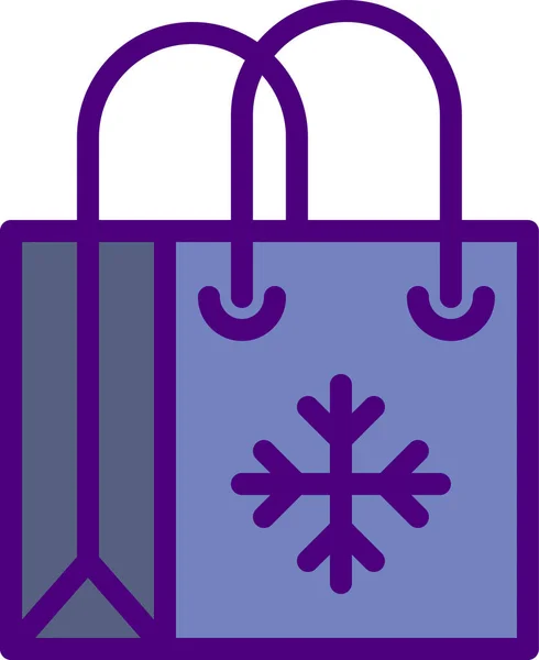 Shopping Commerce Ligne Vectoriel Icône — Image vectorielle