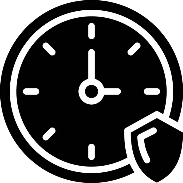 Ρολόι Απλό Διανυσματικό Εικονίδιο Σχεδιασμού Έννοια Του Χρόνου — Διανυσματικό Αρχείο