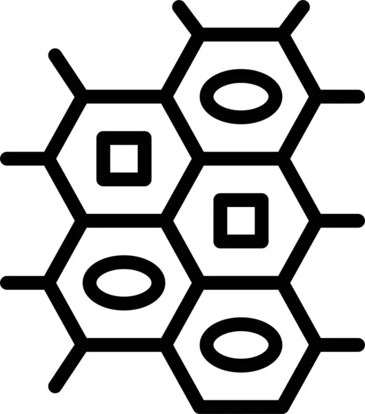 Composición Química Ciencia Tecnología Línea Vector Icono — Archivo Imágenes Vectoriales