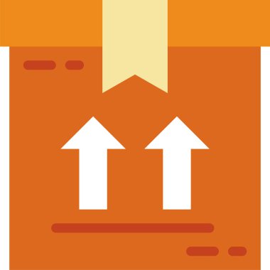 Paket düz tasarım simgesi beyaz arkaplanda izole edildi 