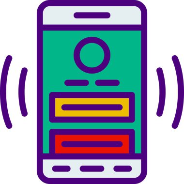 Profil Bölüm simgesi, vektör illüstrasyonu