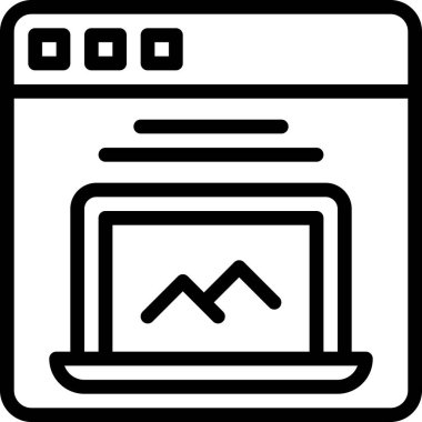 Web tasarım vektörü simgesi