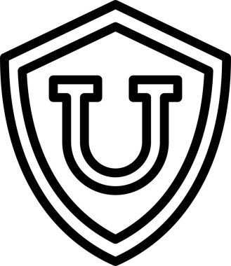 Üniversite Logosu simgesi beyaz arkaplanda izole edildi