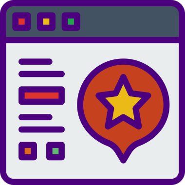 Sohbet simgesi, basit vektör illüstrasyonu 