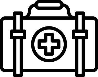 İlk yardım kiti vektör illüstrasyonu