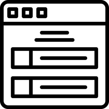 Web konsept tasarımı, basit vektör illüstrasyonu