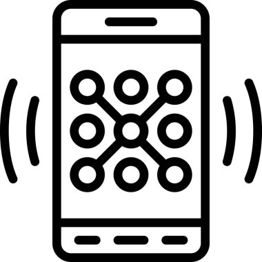 Ekran vektör resimleme arkaplanını kilitle