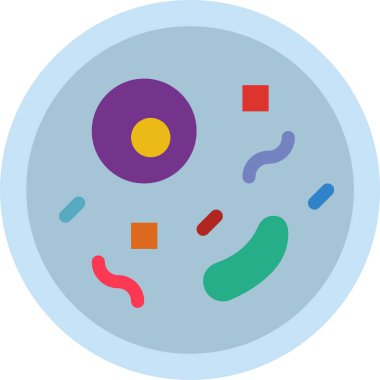 Laboratuar Örnek simgesi, renk vektörü illüstrasyonu  