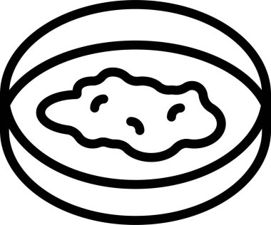 Laboratuar Örnek simgesi, renk vektörü illüstrasyonu  