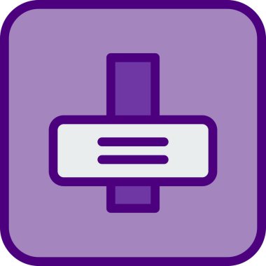 Beyaz arkaplanda düğme düz vektör simgesi