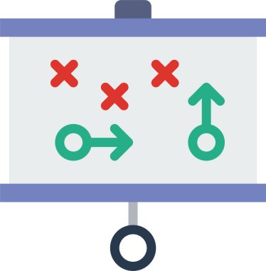 Fizik kursu simgesi, vektör illüstrasyonu