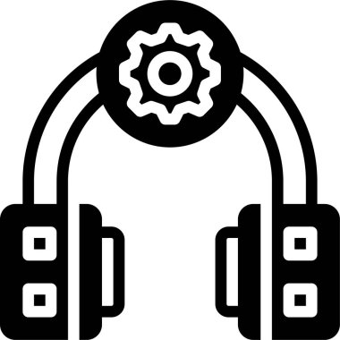 Ayarlar simgesi, basit vektör illüstrasyonu 