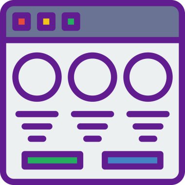 Beyaz arkaplanda basit vektör simgesi