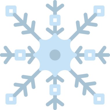 Beyaz arkaplanda kar tanesi simgesi