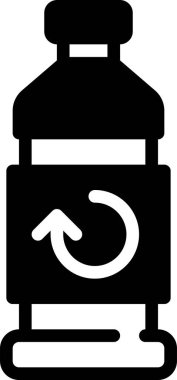 Çöp geri dönüşüm simgesi vektörü 