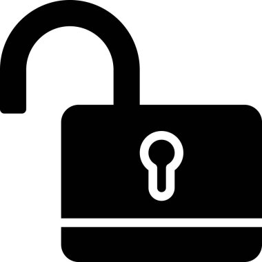 kilit, basit vektör simgesi tasarımı