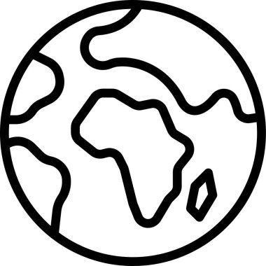 dünya simgesi, vektör illüstrasyonu