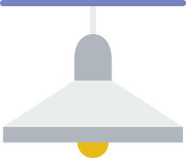 Işık arkaplanda düz bir lamba simgesi  