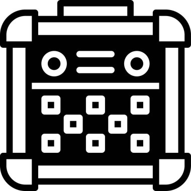 hoparlörler simge vektör illüstrasyon arka planı