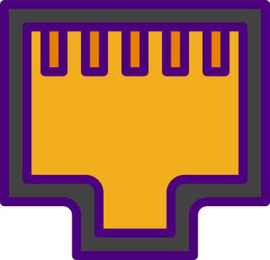 soket simgesi, vektör illüstrasyonu