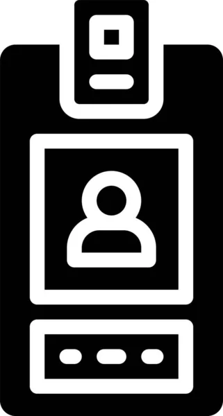 Illustration Vectorielle Icône Ligne Badge — Image vectorielle