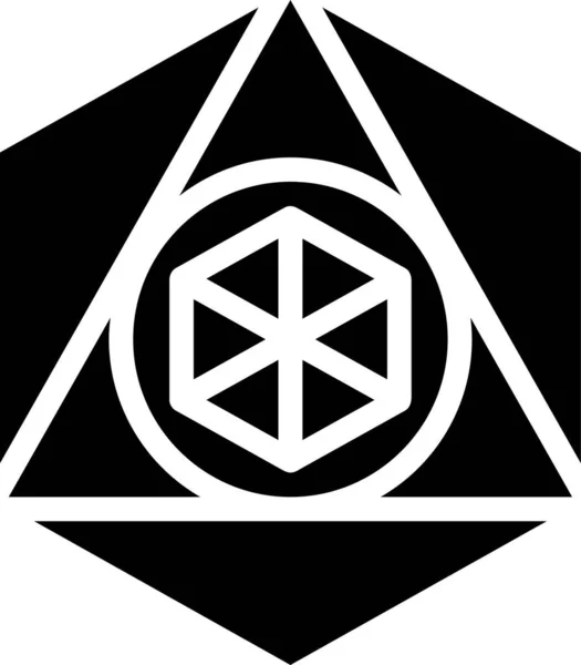 Kutsal Geometri simgesi, vektör illüstrasyonu