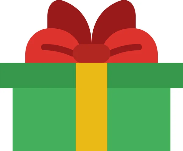 Basit hediye simgesi, vektör illüstrasyonu 