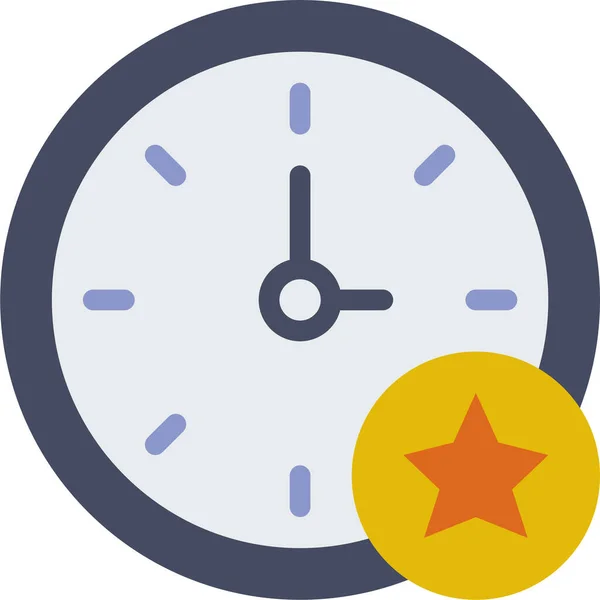 Saat, basit vektör simgesi tasarımı, zaman kavramı