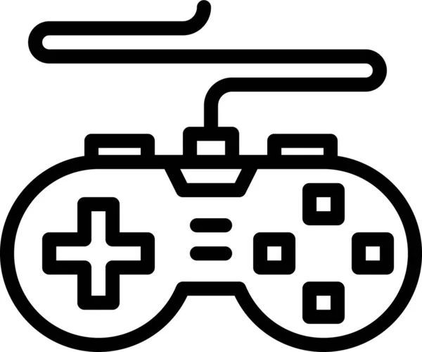 Video Game Controller Vector Icono — Vector de stock