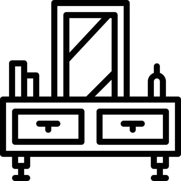 Ayna Tablosu simgesi, vektör illüstrasyonu