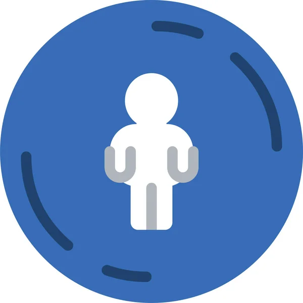 İnsan Web simgesinin vektör illüstrasyonu 